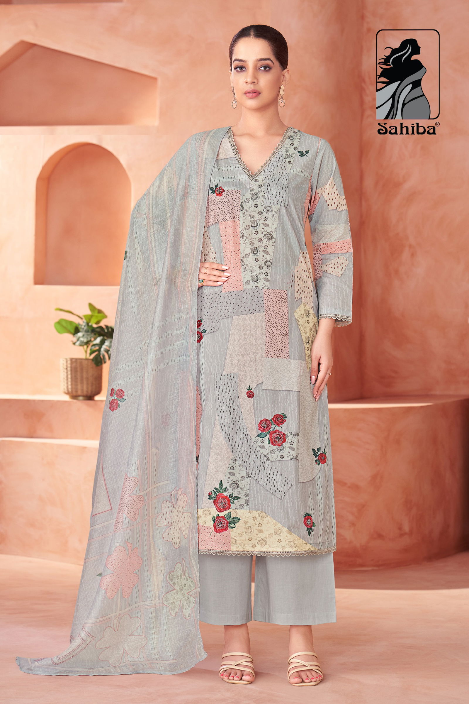 Suvya By Sahiba Lawn Cotton Digital Printed Dress Material Exporters In India